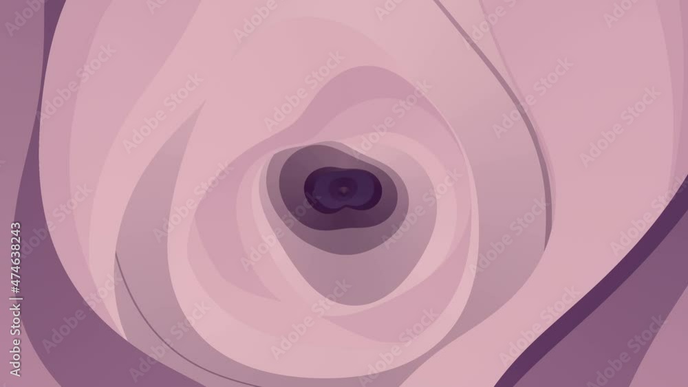 Poster Endless wavy motion in a multicolored tunnel. 3d rendering loop animation 4K UHD