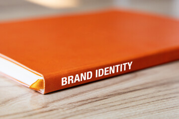 Fototapeta Book with brand identity guidelines obraz