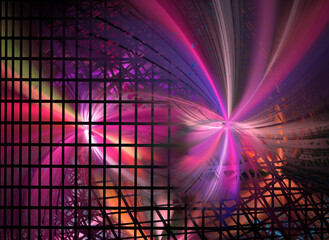 abstract fractal grid backgraund