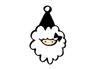 かわいいサンタクロース／手書きイラスト