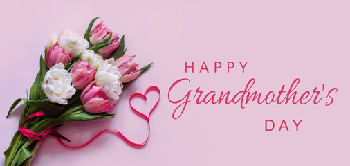 Happy Grandmother's Day, flowers for Grandma