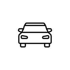 car flat icon vector illustration