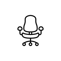 chair flat icon vector illustration
