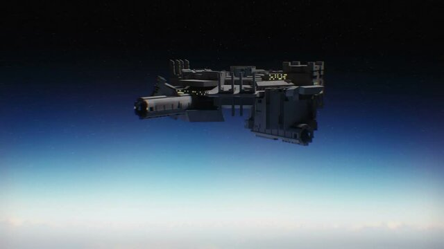 spacestation in orbit