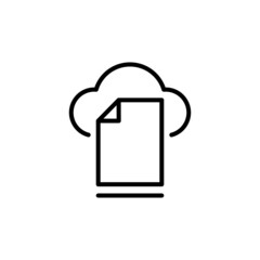 Document Flow Management Vector Line Icons