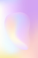 Hologram gradient background with holographic cover. 90s, 80s retro style. Iridescent graphic template for brochure, banner, wallpaper, mobile screen. Trendy minimal blurred gradient mesh.