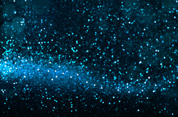 Abstract festive background. Blue glitter