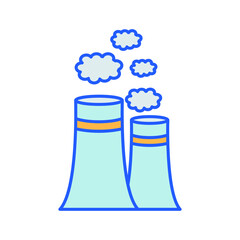 factory Chimney Vector icon which is suitable for commercial work and easily modify or edit it

