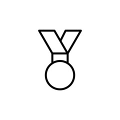 medal flat icon vector illustration