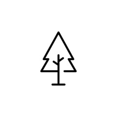 tree flat icon vector illustration