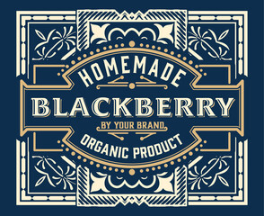 Western card with vintage style