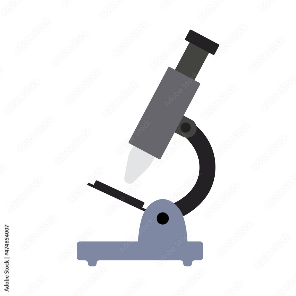 Poster icon of school microscope