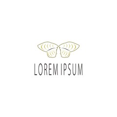 Fototapeta premium Butterfly logo. Vector illustration template design