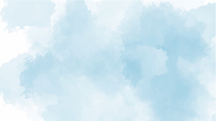 Blue watercolor background for your design, watercolor background concept, vector.