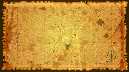 map vintage Madalena