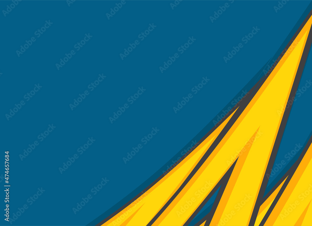 Poster abstract background with sweden flag color theme and some copy space area