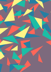 Simple background with irregular triangle pattern