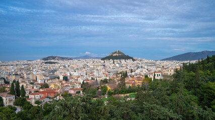 Obraz premium Acropolis and panoramic view over City of Athens