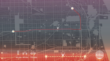 this is the map of city of GPS Navigation