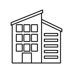 Estate Building Vector icon which is suitable for commercial work and easily modify or edit it

