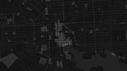 Fototapeta premium light black white map city new york