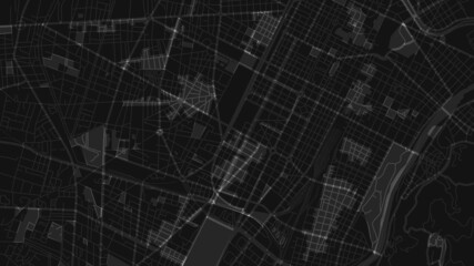black and white map city of torino