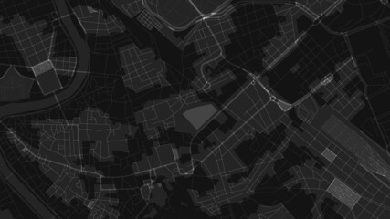 Obraz premium black and white map city of rome light