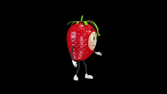 Strawberry points to the three points