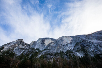 Winter landscape in Yosemite National Park, Unites States Of America