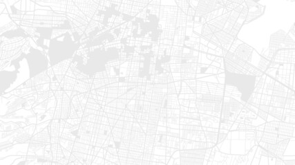 Digital web white map of  mexico