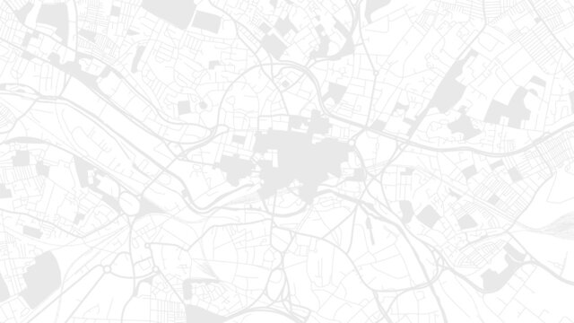Digital web white map of Leeds