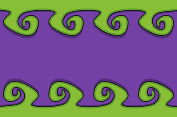 Abstract background with cute waving line pattern and some copy space area