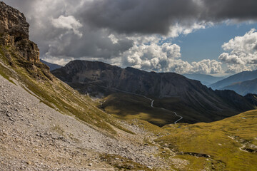 Grossglockner mountain scenic road in Austria in Alps