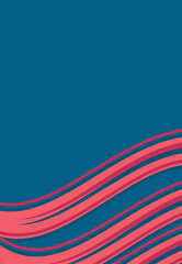 Simple background with waving lines pattern and some copy space area