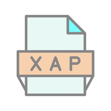 Xap Filled Light Vector Icon Design