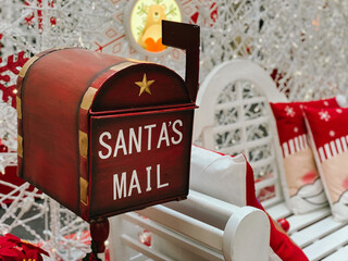 Letters for Santa mailbox in the Florida mall in Orlando Florida  