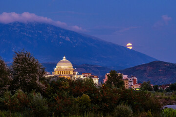 Obraz premium Berat is one of the oldest towns in Albania known for the Ottoman houses