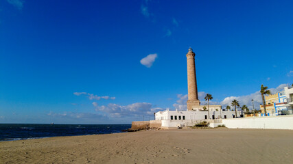 Fototapeta na wymiar playa de regla en el municipio de Chipiona, Andalucía