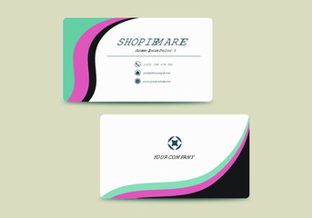 real business card with free template 