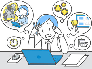 多くの問題を抱え悩む先生