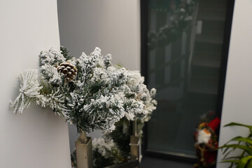 floral decoration. photo inside. details.