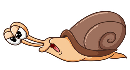 The hand drawn of the cool turbo snail is moving so fast © HERMANTO