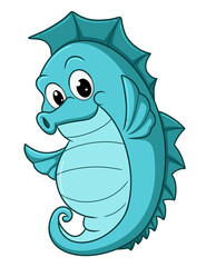 The big fat seahorse is posing cutely