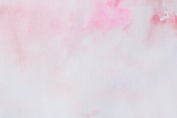 creative pastel pink aquarelle background with paint splashes