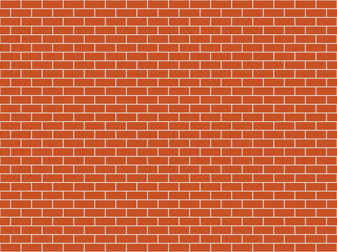 Seamless red brick wall background - Textured pattern for continuous repeating,Backdrop for decorating products for advertising or interior decoration.- Vector 