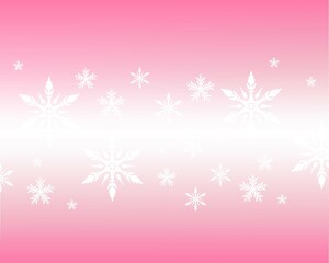 Pink snowflake bokeh light Christmas background
