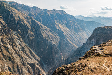 The world's deepest canyon Colca in Peru