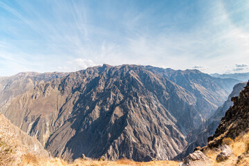 The world's deepest canyon Colca in Peru