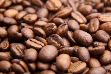 roasted coffee beans background