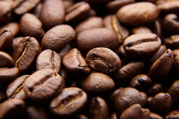 roasted coffee beans background